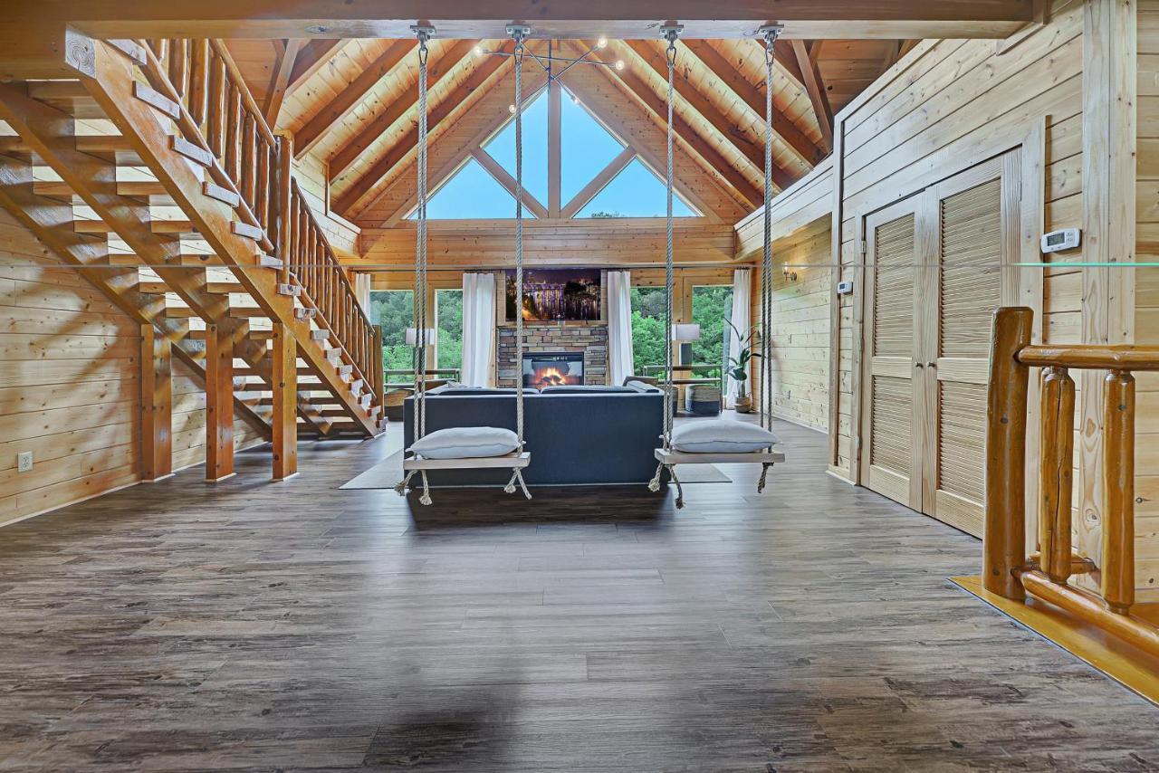 セバービル Gorgeous Large Mountain View Cabin W Hot Tub, Free Wifi, Gamesヴィラ エクステリア 写真
